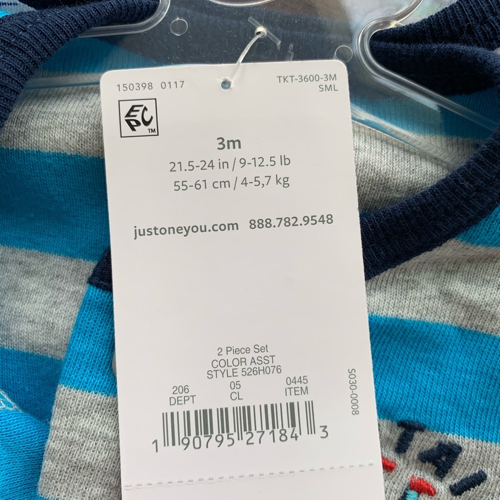 🆕 NWT - Carters Boys 2 piece - 3 Months - Picture 4 of 4